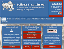 Tablet Screenshot of builderstransmission.com